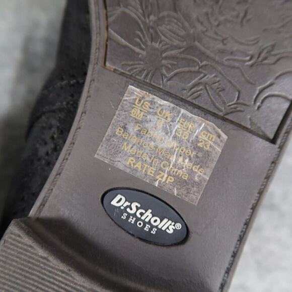 Dr Scholls Shoes Womens 6 Bootie Fashion Casual Comfort Black Zip Fabric Classic - Picture 12 of 14